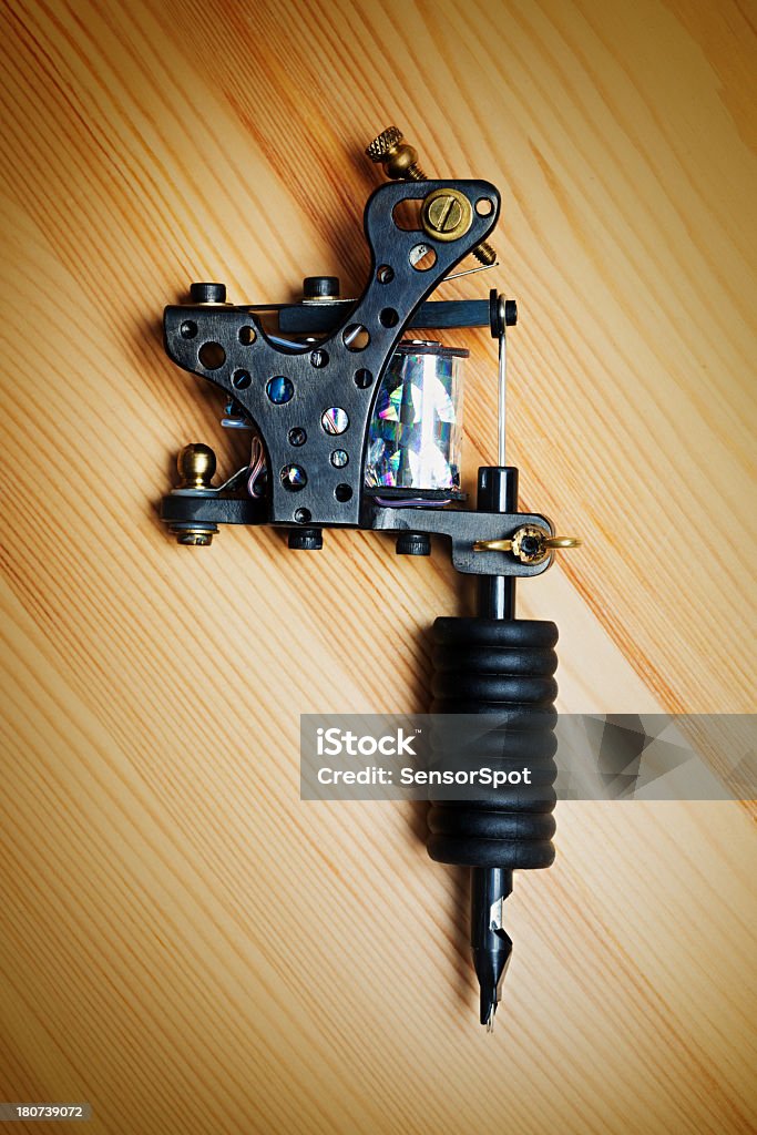 Old School Tattoo Machine Stock Photo - Download Image Now