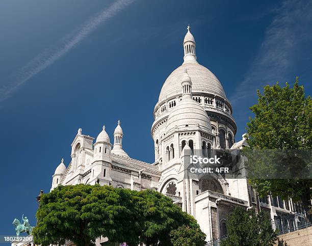Bazylika Sacrécoeur De Montmartre - zdjęcia stockowe i więcej obrazów Architektura - Architektura, Bazylika, Bazylika Sacré-Cœur