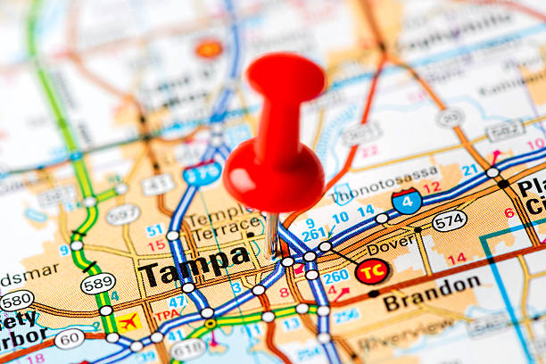 istock US capital cities on map series: Tampa, Florida, 180741104