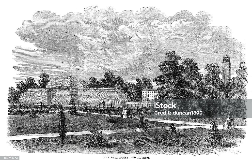 Kew Gardens - Lizenzfrei Kew-Gärten Stock-Illustration