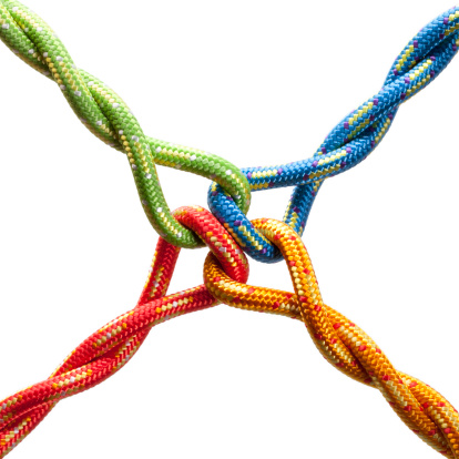 Four colored ropes.Some similar pictures from my portfolio: