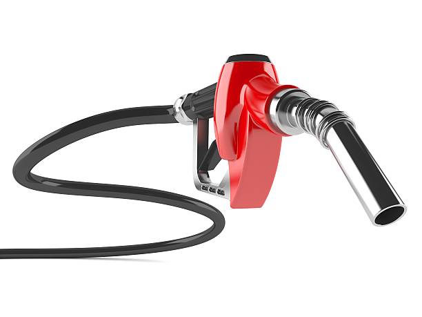 Gasoline nozzle stock photo