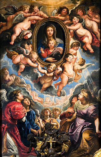 The Virgin and Child Adored by Angels, Peter Paul Rubens