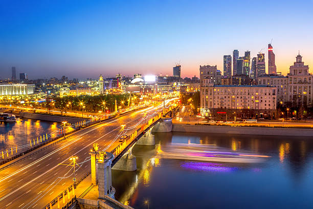 istock Beautiful night scenery of Moscow 180742554