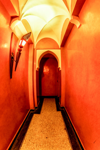 Corridor in arabic hotel