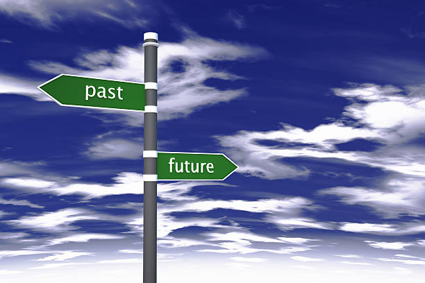 istock Directional sign with Past and Future words 180743028