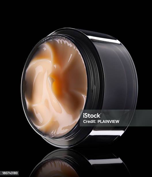 Facial Cream Stock Photo - Download Image Now - Black Background, Skin Care, Moisturizer