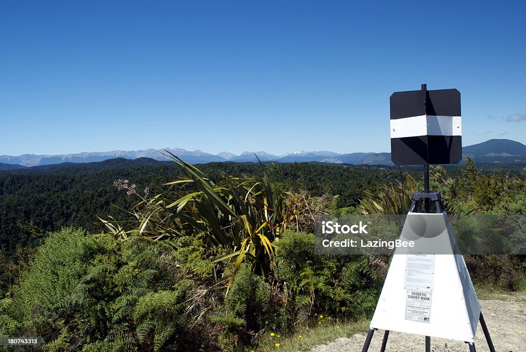 Trig punto, espero, cerca de brida Glenhope, tasmania, Nueva Zelanda - Foto de stock de Nueva Zelanda libre de derechos