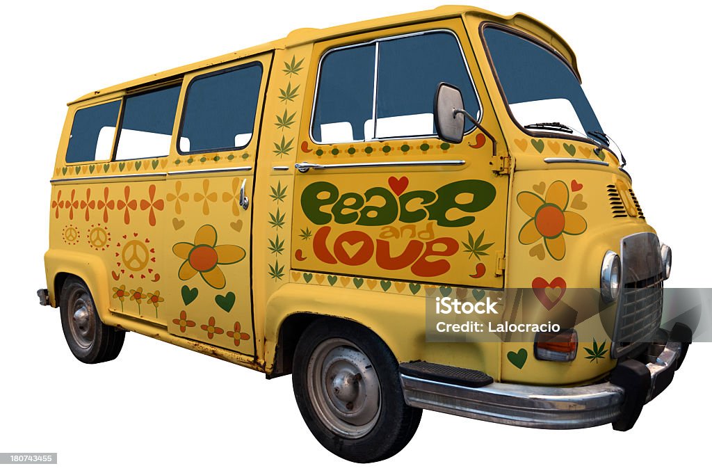 Hippy van - Foto de stock de Hippy libre de derechos