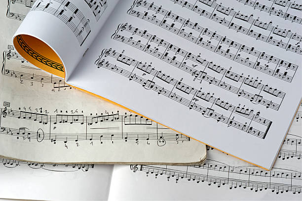 istock Close up of sheet music 180743952
