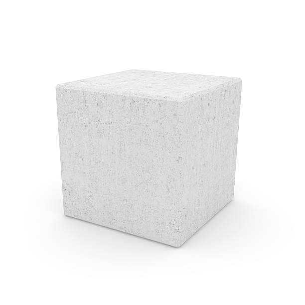 hormigón en forma de cubo - bloque de cemento fotografías e imágenes de stock