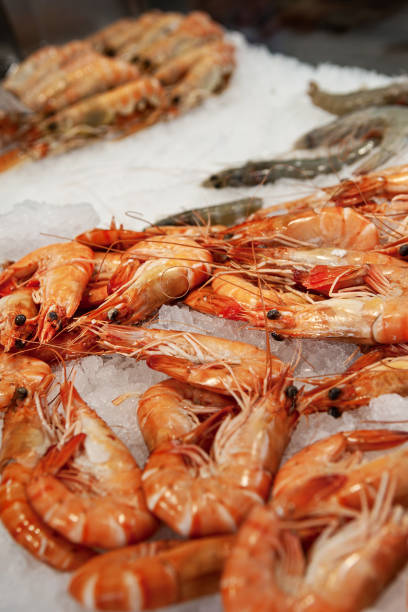 istock Seafood stall in the fishmonger 1807445062