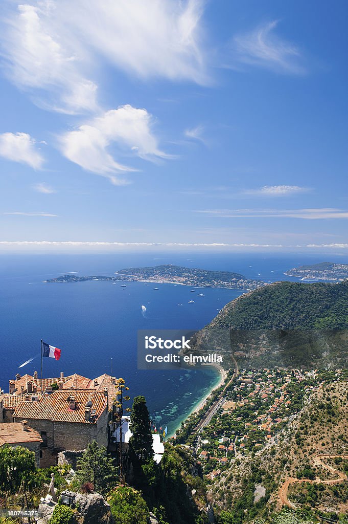 Panorama di Cap Ferat e la Costa Azzurra vicino a Nizza - Foto stock royalty-free di Ambientazione esterna