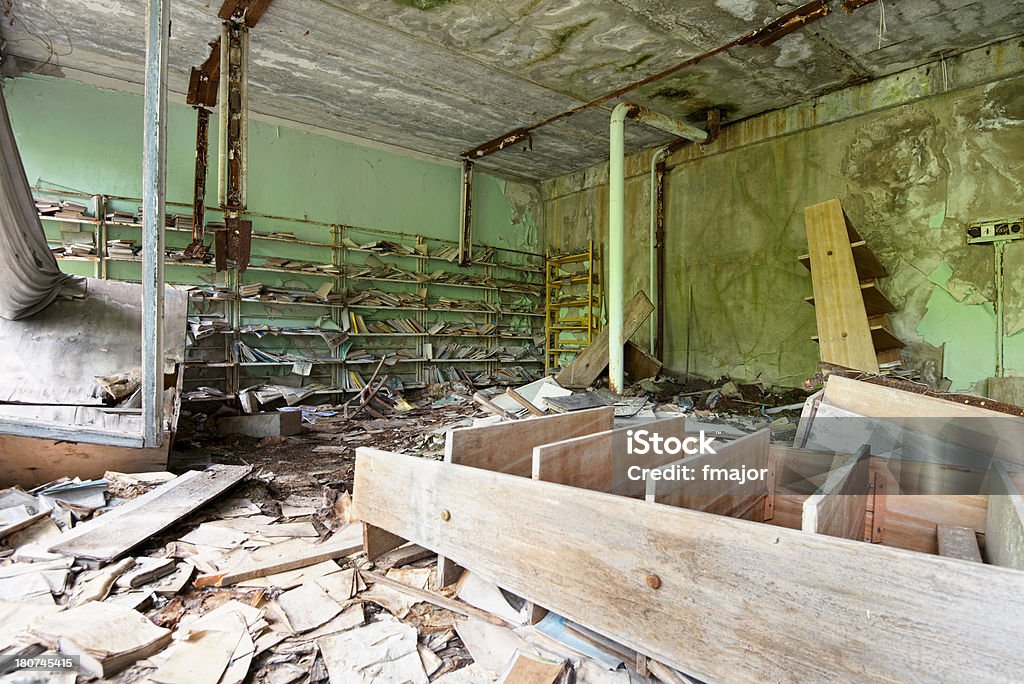 The Ghost Town The Ghost Town:Pripyat, Chernobyl, Ukraine. Abandoned Stock Photo