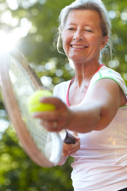 istock I've had years of practice to perfect my serve! 180745622
