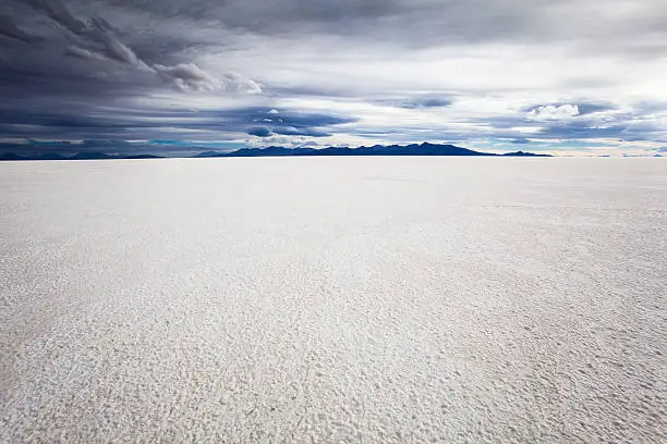 Salar de Uyuni Bolivia is the biggest salt lake of the world and is situated in the southwest of Bolivian on an altitude of 3650 m. Salt mining is an important income of the local people. The surface is about 10.000 square kilometers and it hides also the biggest Lithium reserve of the world.
