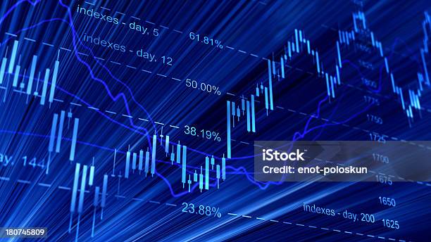 Candlestick Digital Representación De Gráfica Foto de stock y más banco de imágenes de Mercado bursátil - Mercado bursátil, Certificado de una acción, Tabla - Medios visuales