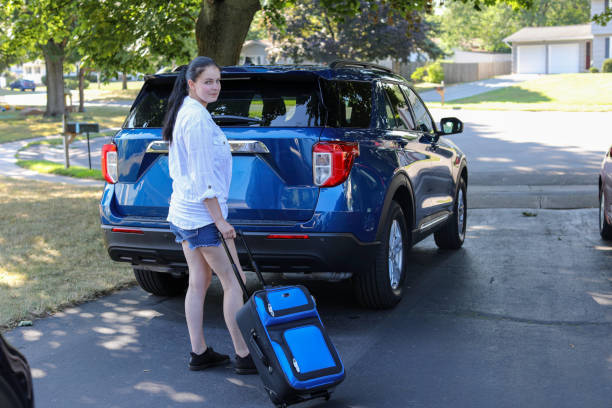 Woman with suitcase