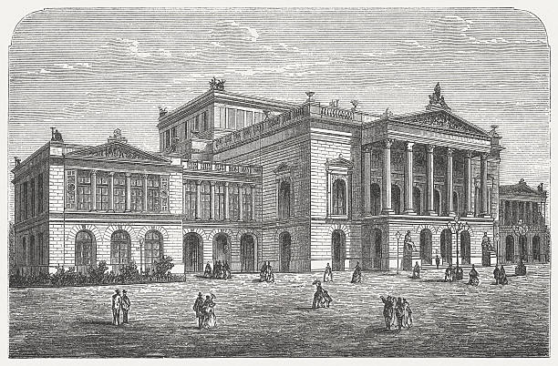 istock Formerly New Theatre in Leipzig, Germany, built 1781/82, published 1872 180746559