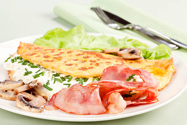 istock Omelet with cottage cheese and chives 180746896