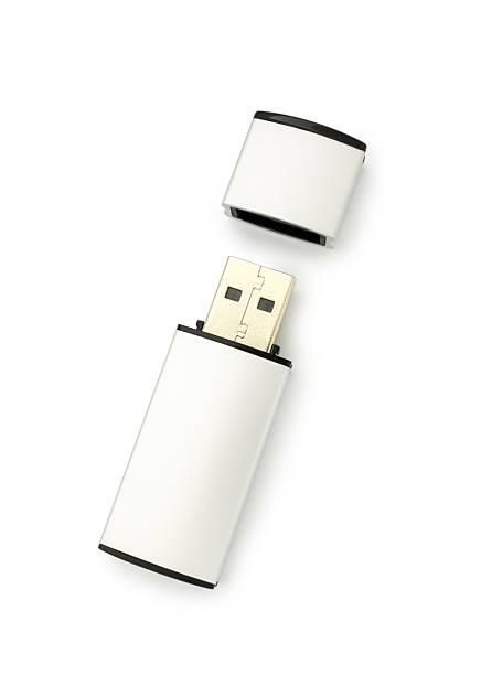 usb-stick mit clipping path - usb flash drive usb cable flash memories stock-fotos und bilder