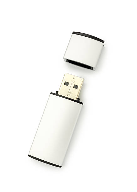 usb 스틱, 클리핑 경로를 - usb flash drive usb cable isolated close up 뉴스 사진 이미지