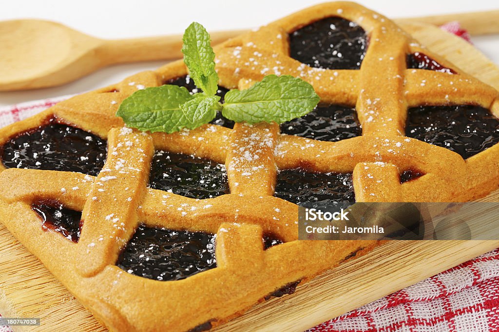 Pastel casero Crostata, italiano - Foto de stock de Al horno libre de derechos