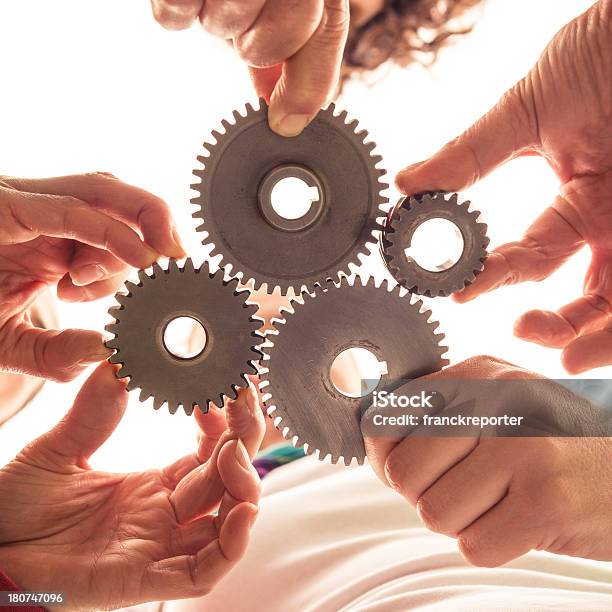 Foto de Imagem De Conceito De Parceria e mais fotos de stock de Dente de Engrenagem - Dente de Engrenagem, Marcha, Conceito