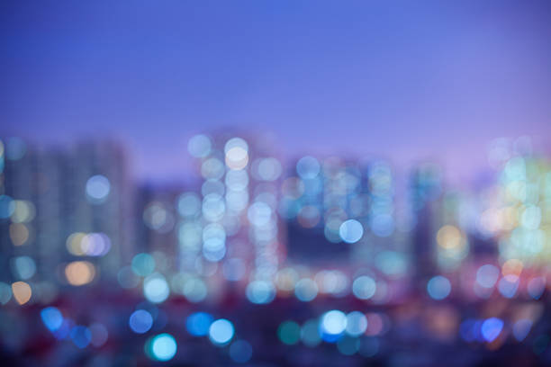 istock Out of focus city at night 180747220