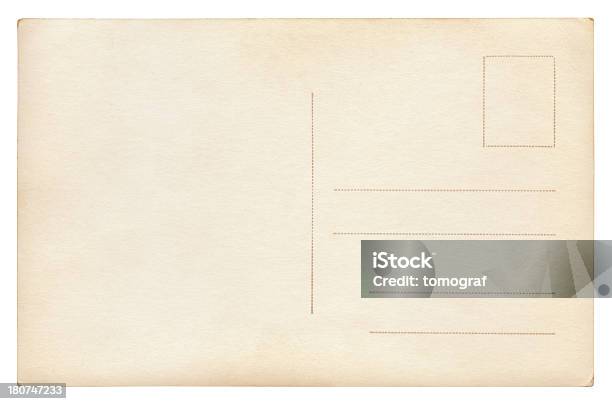 Postal Isolado - Fotografias de stock e mais imagens de Cartão Postal - Cartão Postal, Vista Traseira, Espaço Vazio