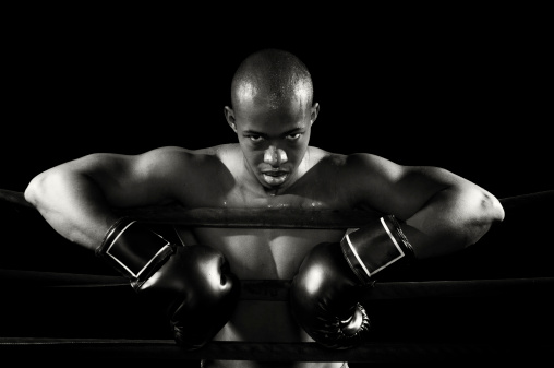 Portrait of a male boxer.Other images in this series: