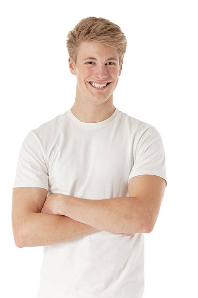 istock Man smiling with arms crossed 180747402