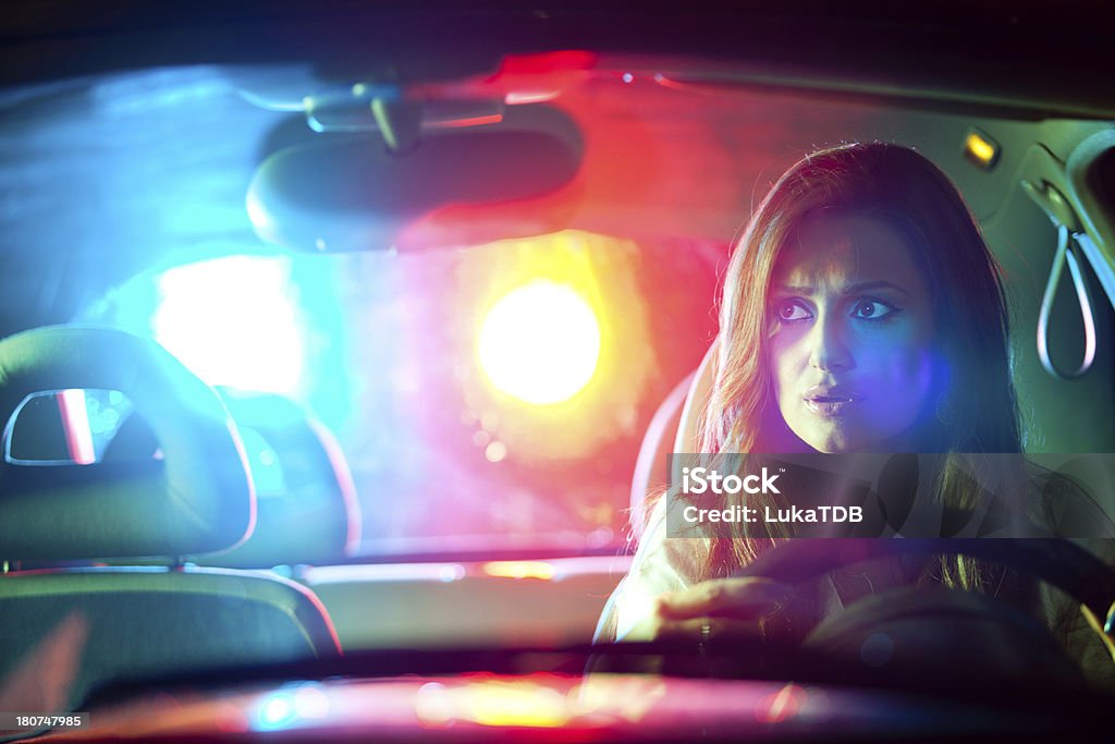 car in pursuit Police Force Stock Photo