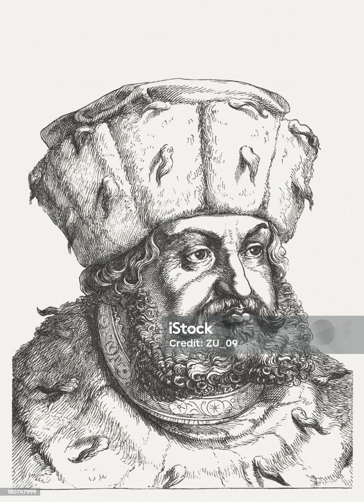 Frederick der wise - Lizenzfrei Asiatischer Holzschnitt Stock-Illustration