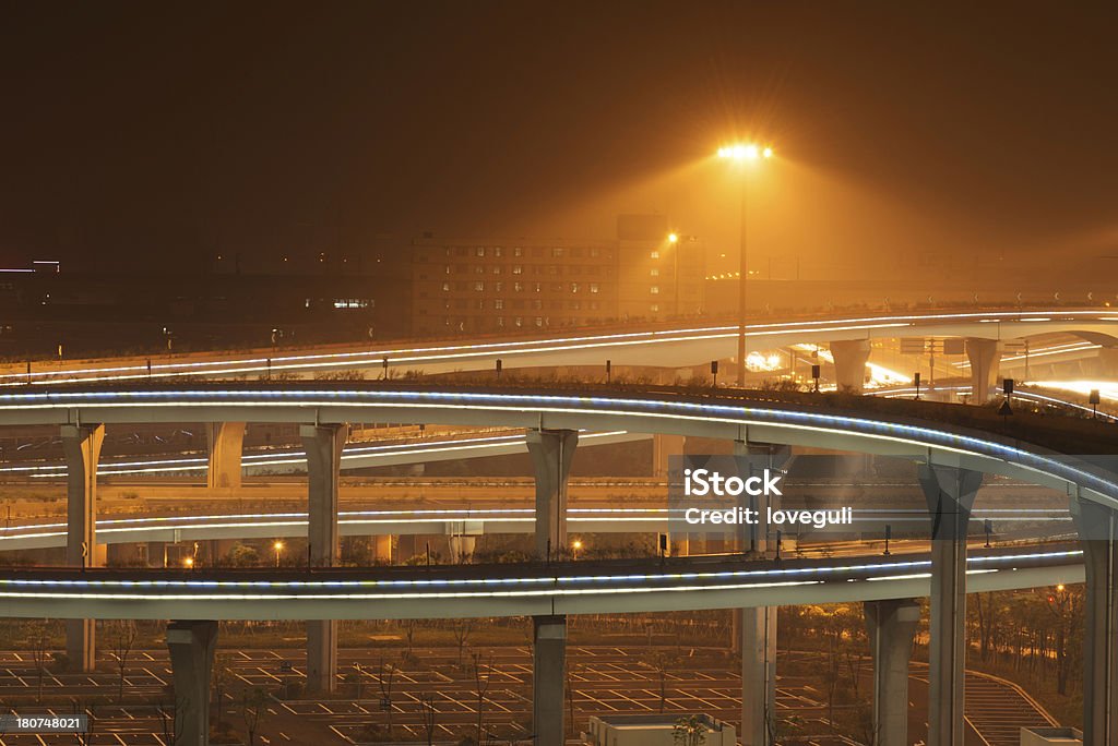 Straßenüberführung - Lizenzfrei Abenddämmerung Stock-Foto