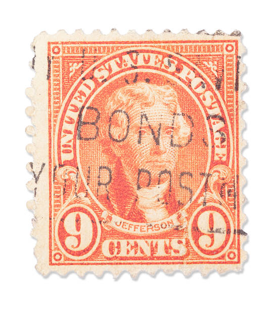 istock Vintage US stamp - Thomas Jefferson 180748275