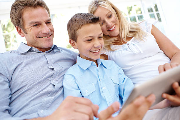 istock Sharing the wonders of technology 180748367