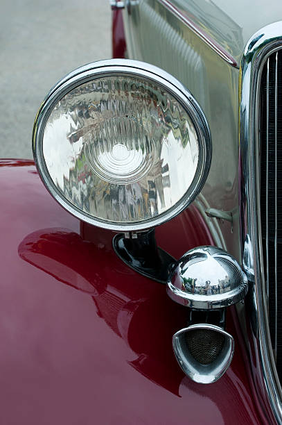 oldtimer 1934 - hood car headlight bumper 뉴스 사진 이미지