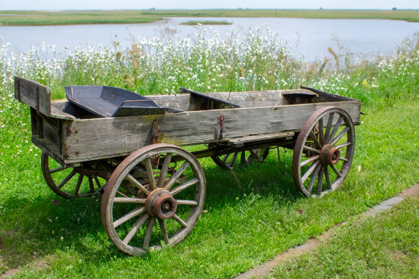 istock Old wooden cart 1807489189