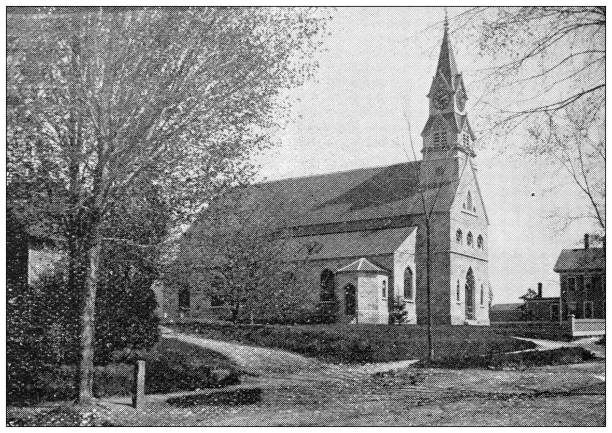 istock Antique image of Hampden County, Massachusetts: Catholic Church 1807489522