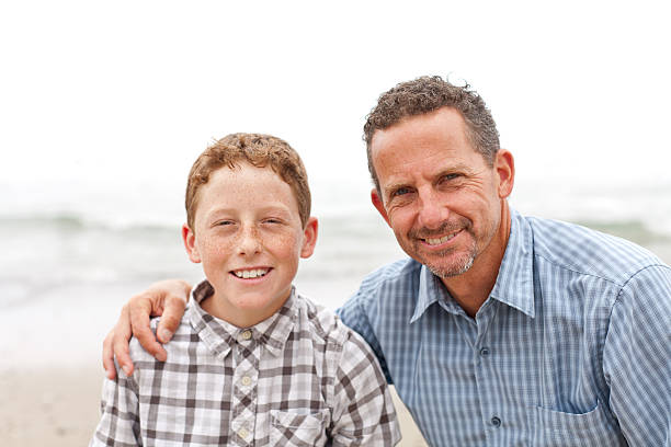 istock Father and Son outdoor portrait 180748967