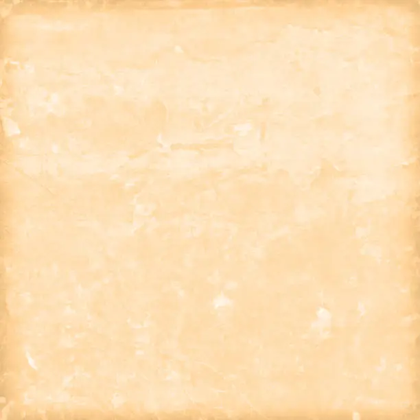 Vector illustration of Empty and blank dirty messy pastel light brown or beige coloured grunge textured horizontal old faded and weathered vector backgrounds abstract smudges all over like a damp blistered whitewashed wall