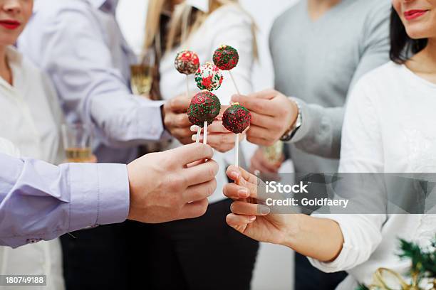 Pop Cake Party Stock Photo - Download Image Now - 30-39 Years, Adult, Beautiful People