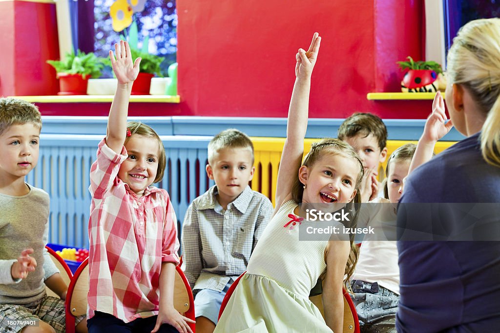 Jolie enfants à la garderie - Photo de 4-5 ans libre de droits