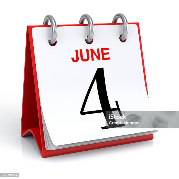 Junikalender Stockfoto und mehr Bilder von Aktenordner - Aktenordner, Buchseite, Computergrafiken