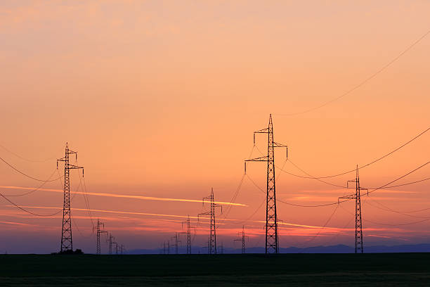 istock Power Lines and haze 180749969