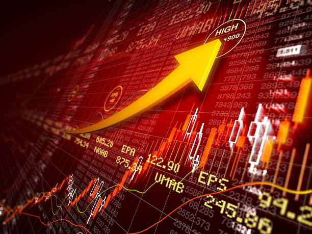 bull market-dados financeiros - high frequencies imagens e fotografias de stock