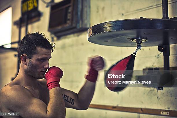 Boxer Auf Den Speed Bag Stockfoto und mehr Bilder von Aktiver Lebensstil - Aktiver Lebensstil, Aktivitäten und Sport, Athlet