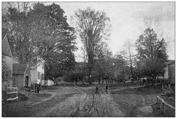 istock Antique image of Hampden County, Massachusetts: Palmer 1807507592