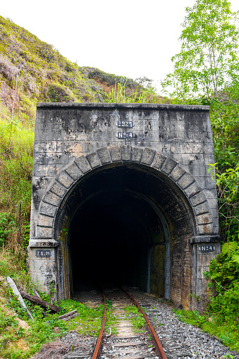 Railroad tunnel.